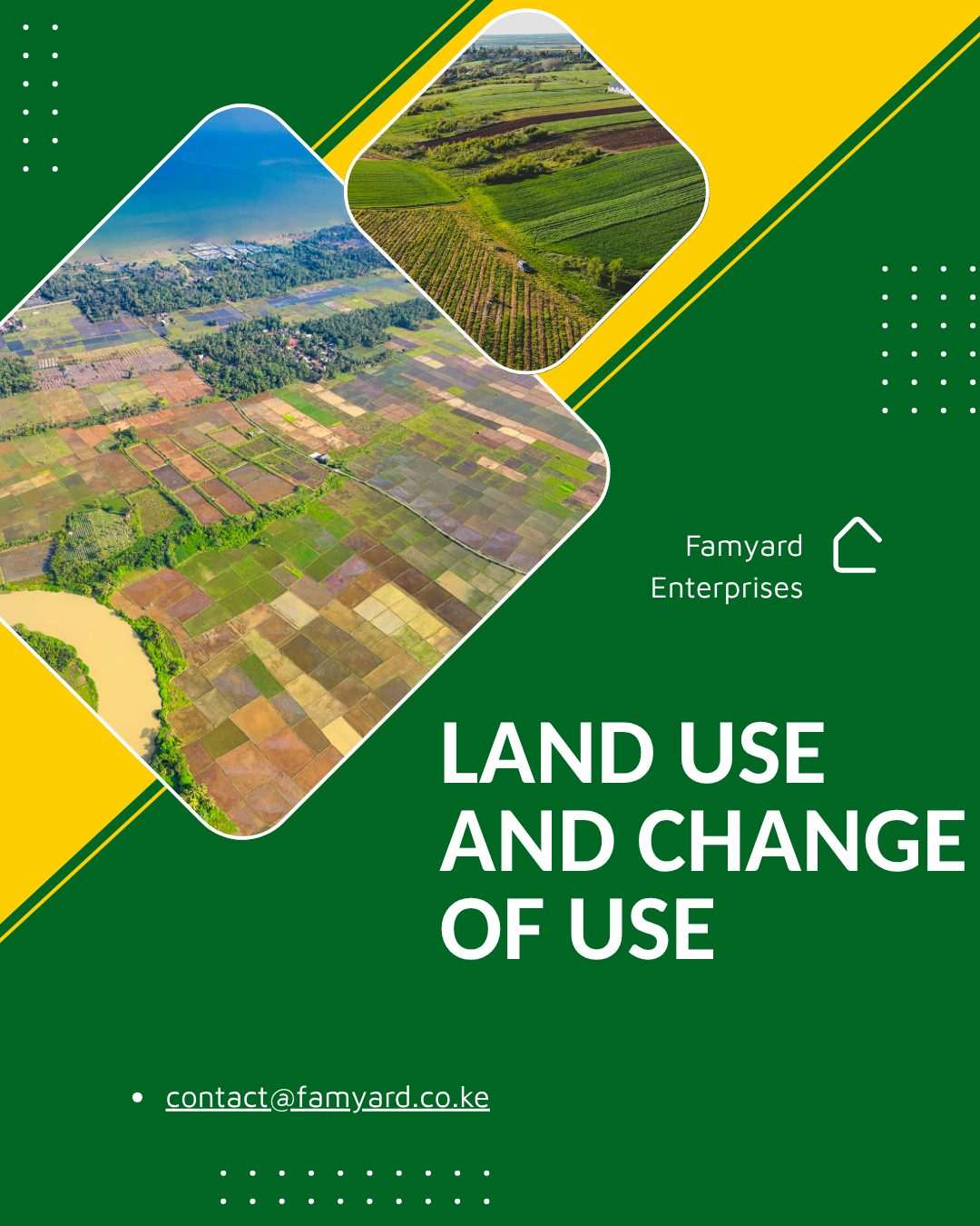 Land Use and the Change of Use Process in Kenya: Insights From Farmyard Enterprises