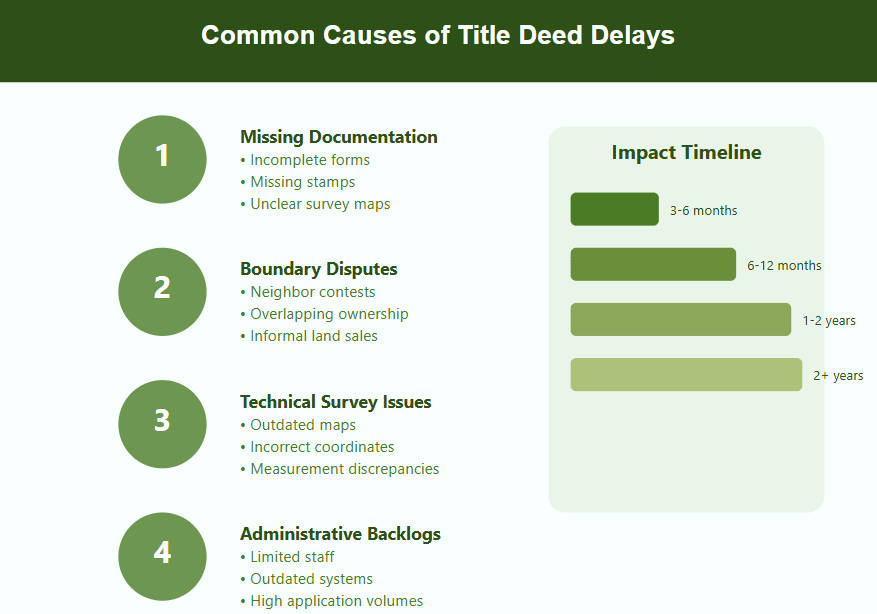 title deed delays