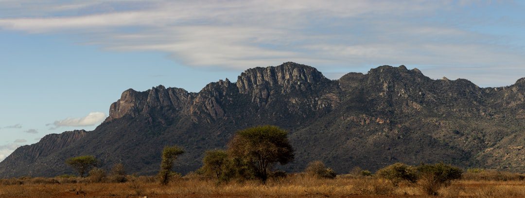 Green highland countryside typical of the Mount Kenya region near Chaka, Nyeri