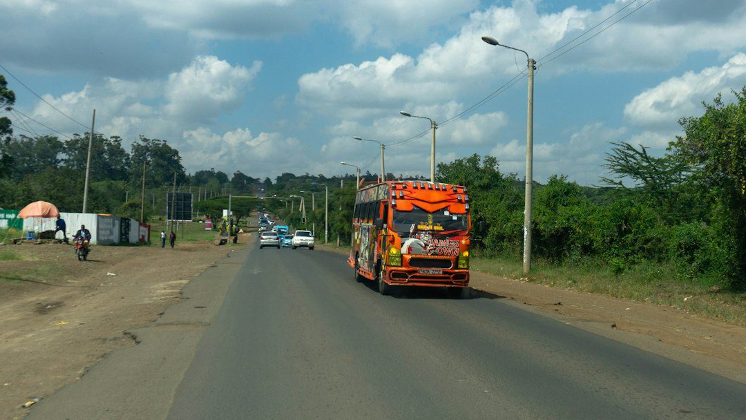 A road in Kenya representing infrastructure development near investment areas